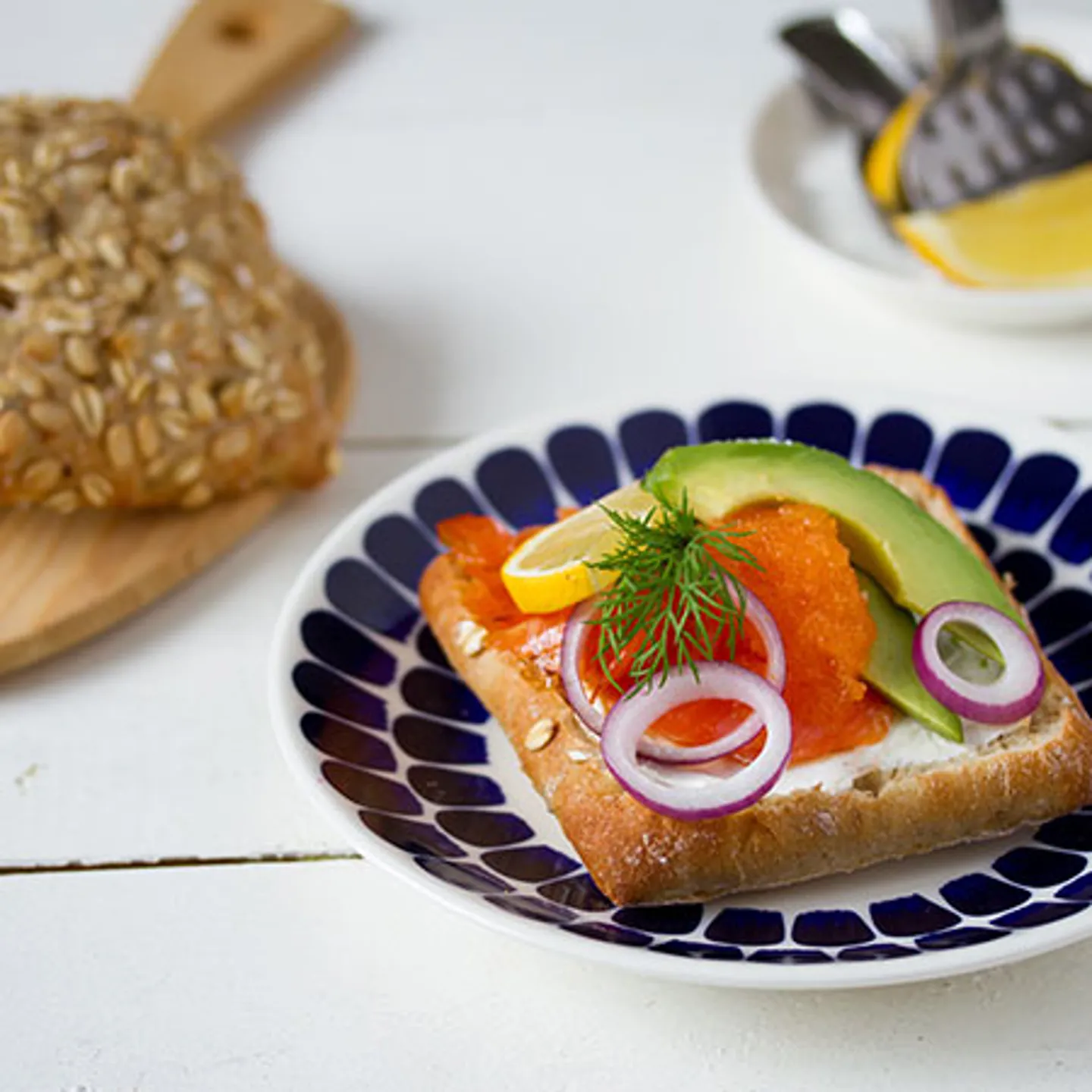 Fyllda Frökusar med lax och avokado - Fazer.se